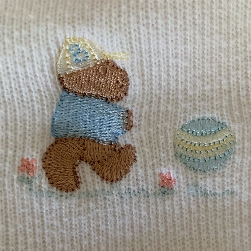 Vintage McDonald’s McBaby One Piece Cozy Bear Romper Cream Size 3-6M